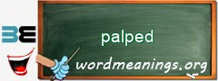 WordMeaning blackboard for palped